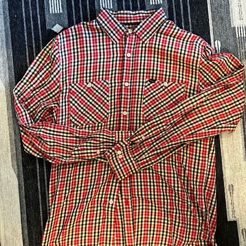 Obey Men’s Plaid Shirt Button Down